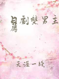 日剧双男主剧推荐