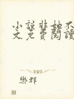 小说非她不可全文免费阅读