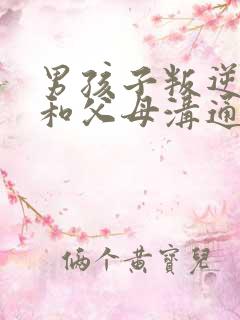 男孩子叛逆期不和父母沟通怎么办