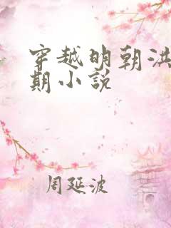 穿越明朝洪武时期小说