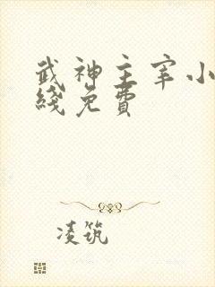 武神主宰小说在线免费