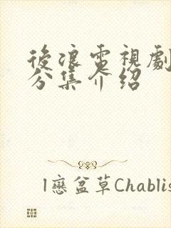 后浪电视剧剧情分集介绍