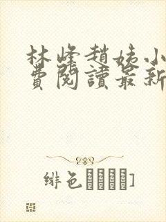 林峰赵姨小说免费阅读最新章节