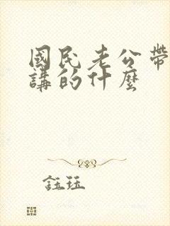 国民老公带回家讲的什么