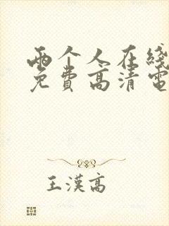 两个人在线观看免费高清电视剧韩国