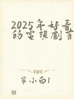 2025年好看的电视剧有哪些推荐