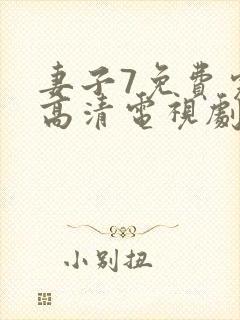 妻子7免费完整高清电视剧在线看