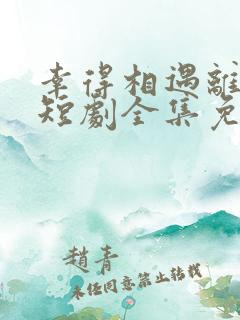 幸得相遇离婚时短剧全集免费播放在线观看