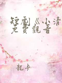 短剧《小清欢》免费观看