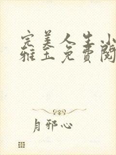 完美人生小说赵雅玉免费阅读