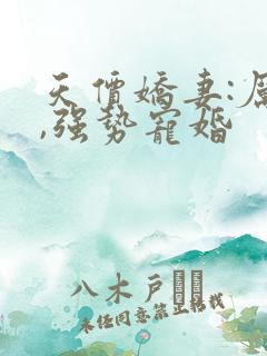 天价娇妻:厉少,强势宠婚