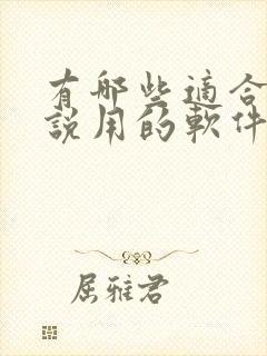 有哪些适合写小说用的软件