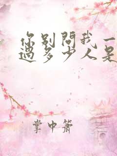 你别问我一生爱过多少人是什么歌?