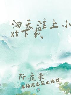 洄天淮上小说txt下载