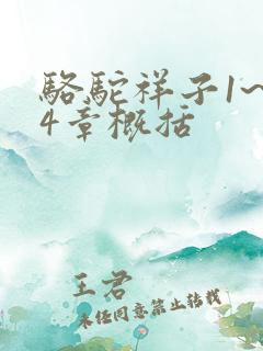 骆驼祥子1~24章概括