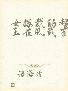 女总裁的超级兵王夜风武有几个女人