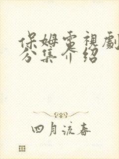 保姆电视剧剧情分集介绍