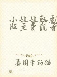 小姐姐韩剧国语版免费观看