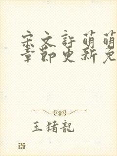 宋文许萌萌最新章节更新免费阅读