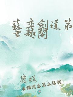 苏奕剑道第一仙笔趣阁