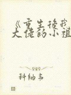 《重生后我成了大佬的小祖宗》