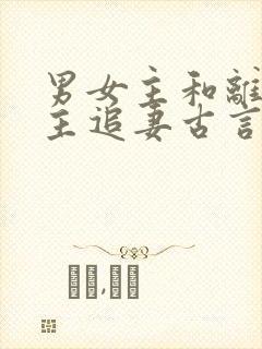 男女主和离后男主追妻古言