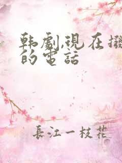 韩剧,现在拨打的电话