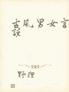 古风男女言情小说