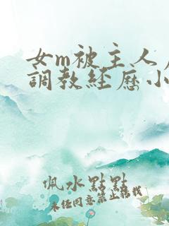 女m被主人虐玩调教经历小说