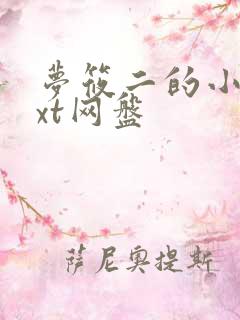 梦筱二的小说txt网盘