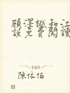 顾泽樾和江茗小说免费阅读