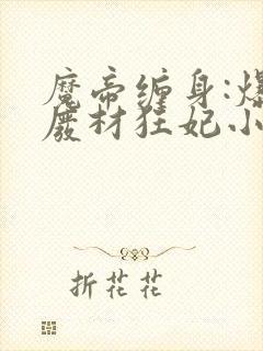 魔帝缠身:爆宠废材狂妃小说网