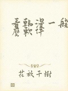 看韩漫一般用什么软件