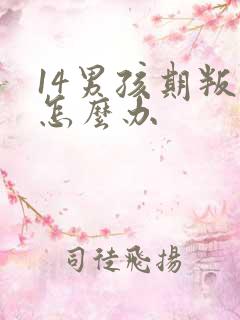 14男孩期叛逆怎么办