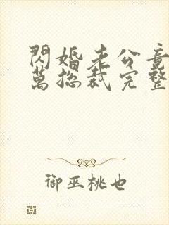 闪婚老公竟是亿万总裁完整版免费阅读