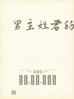 男主姓君的小说