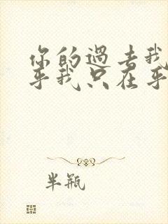 你的过去我不在乎我只在乎现在的你