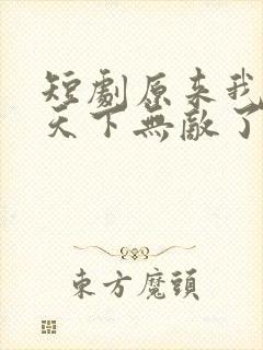 短剧原来我已经天下无敌了在线观看