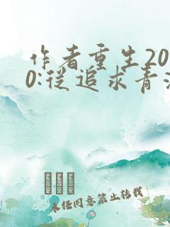 作者重生2000:从追求青涩校花同桌开始小说