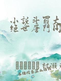 小说斗罗大陆2绝世唐门同人