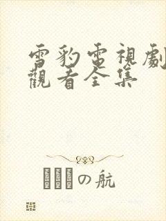 雪豹电视剧免费观看全集