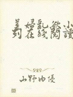 美妇乱欲小说系列在线阅读