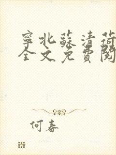 宁北苏清荷小说全文免费阅读听书