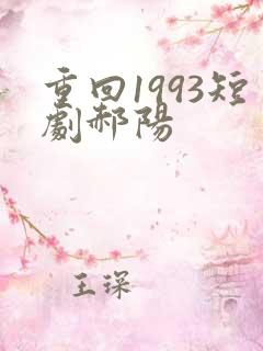 重回1993短剧郝阳