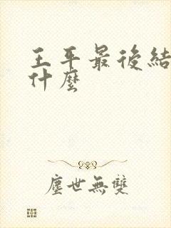 王平最后结局是什么