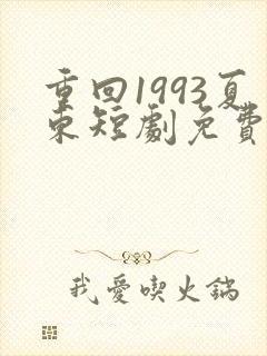 重回1993夏东短剧免费观看