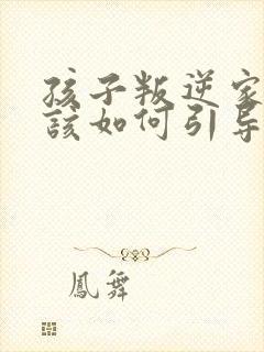 孩子叛逆家长应该如何引导