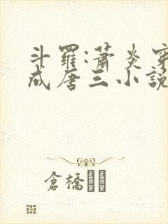 斗罗:萧炎穿越成唐三小说第一部