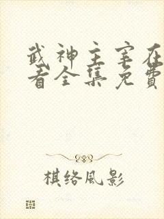 武神主宰在线观看全集免费高清