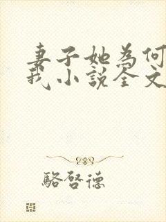 妻子她为何拒绝我小说全文阅读